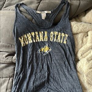 Chicka-d Blue Tank Top Montana state